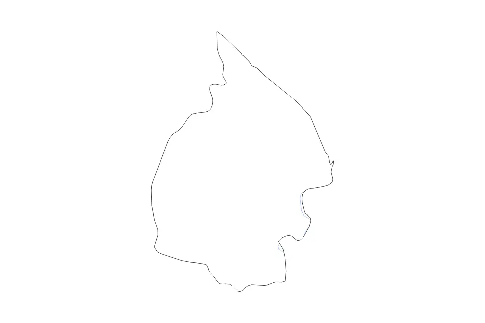Carte de Mahaica-Berbice (Region 679), Guyana de type contour et rivières pour Amérique du Sud, montrant contour et rivières avec des limites nettes.
