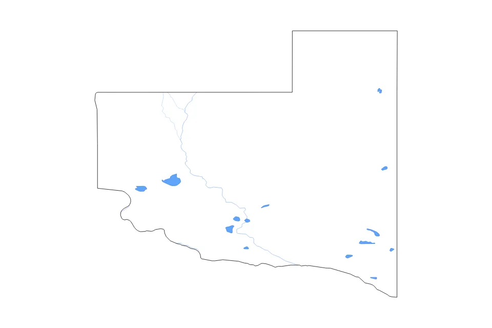 Vista previa del mapa de contorno de La Pampa