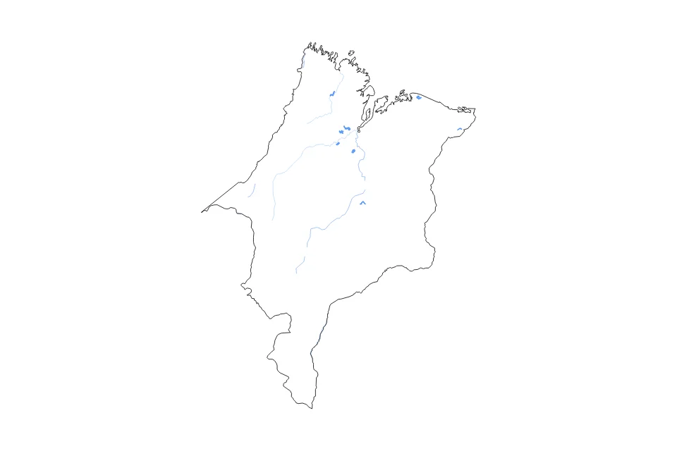 Vista previa del mapa de contorno de Maranhao