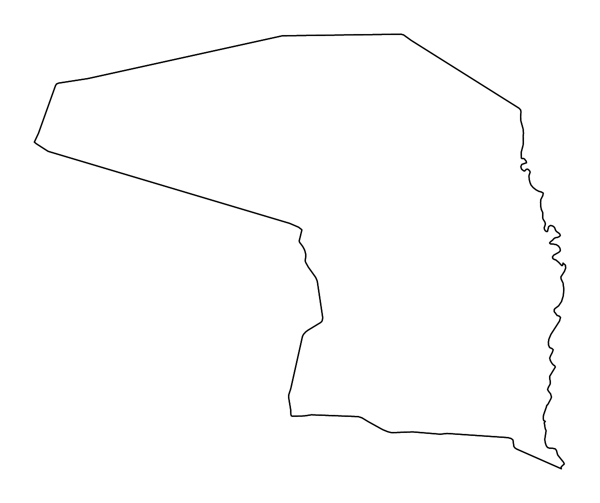Mapa de contorno de Alto Paraguay, Paraguay con ríos.