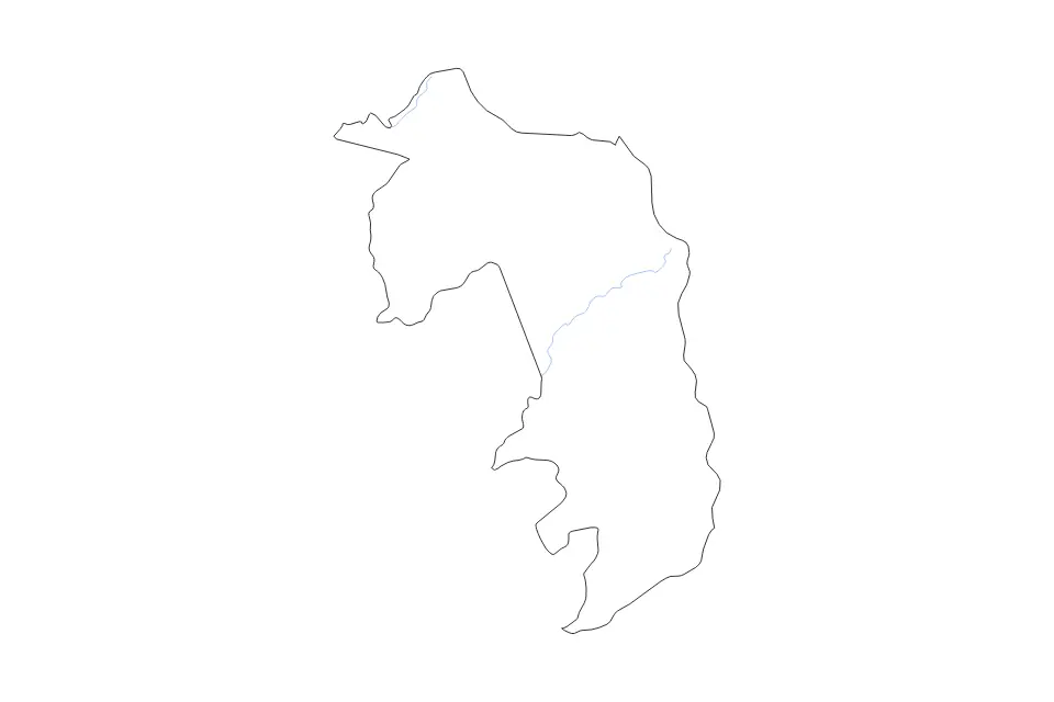 Vista previa del mapa de contorno de Amambay