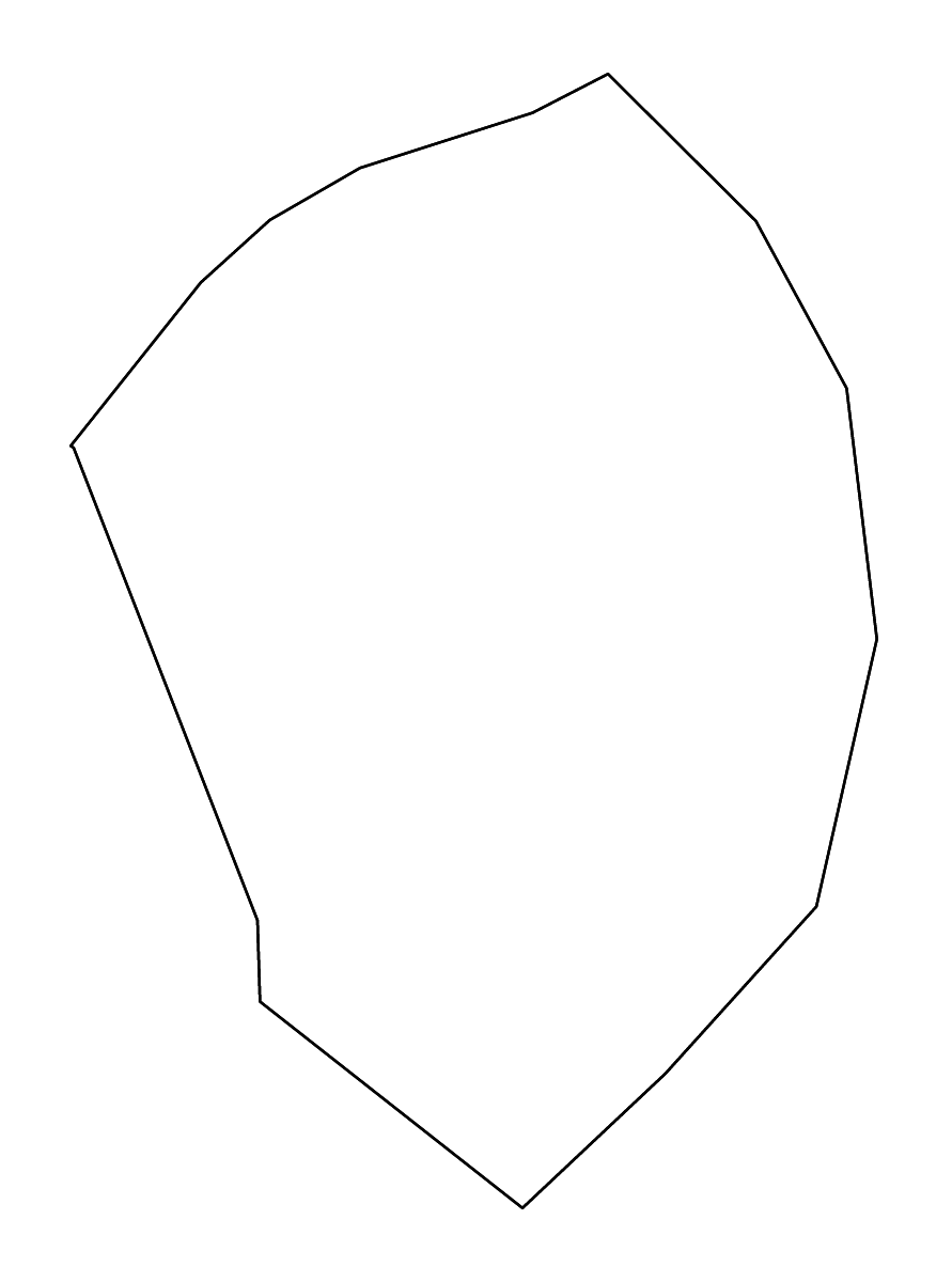 Carte de contour de Asunción, Paraguay avec rivières.