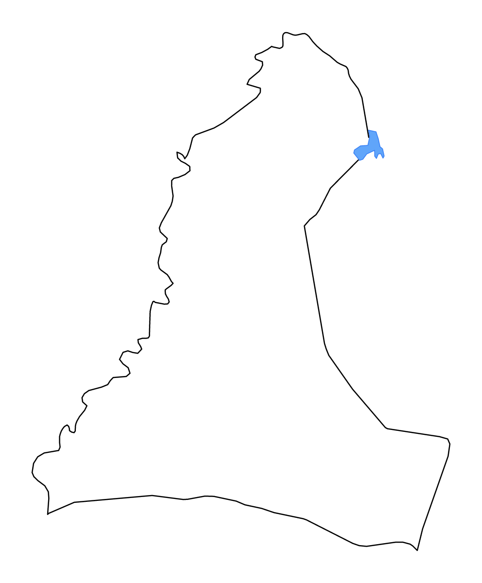 Carte de contour de Ñeembucú, Paraguay avec lacs et rivières.