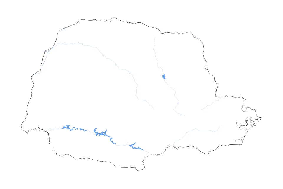 Vista previa del mapa de contorno de Parana