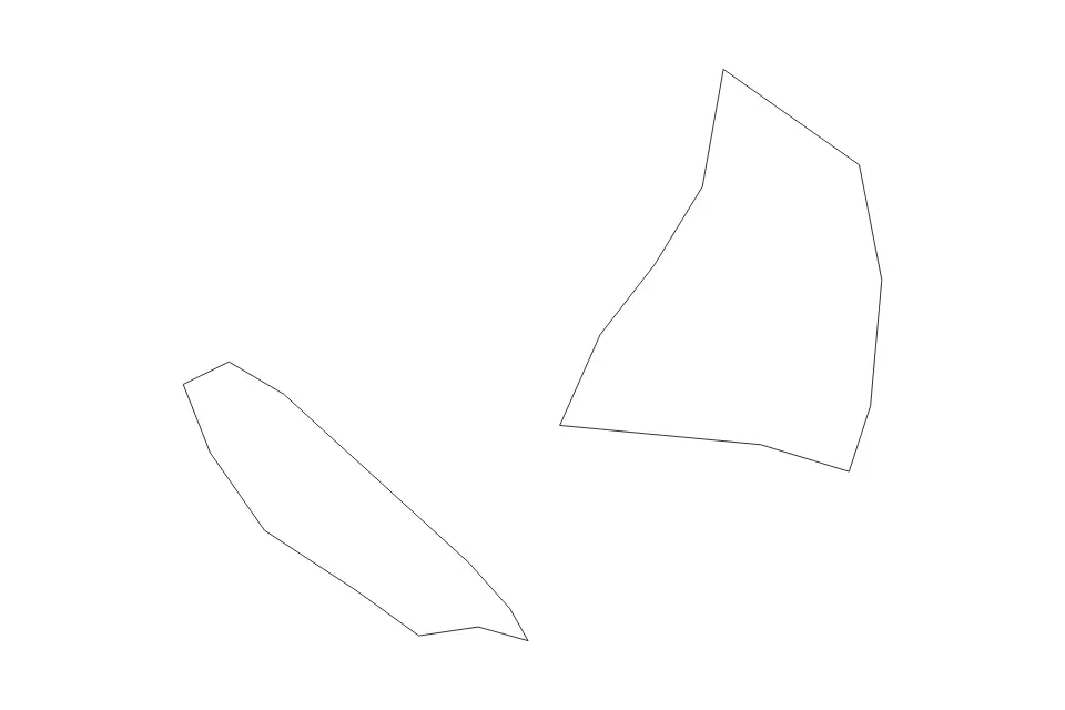 Mapa de Callao, Peru de tipo contorno para América del Sur, con contorno con límites limpios.