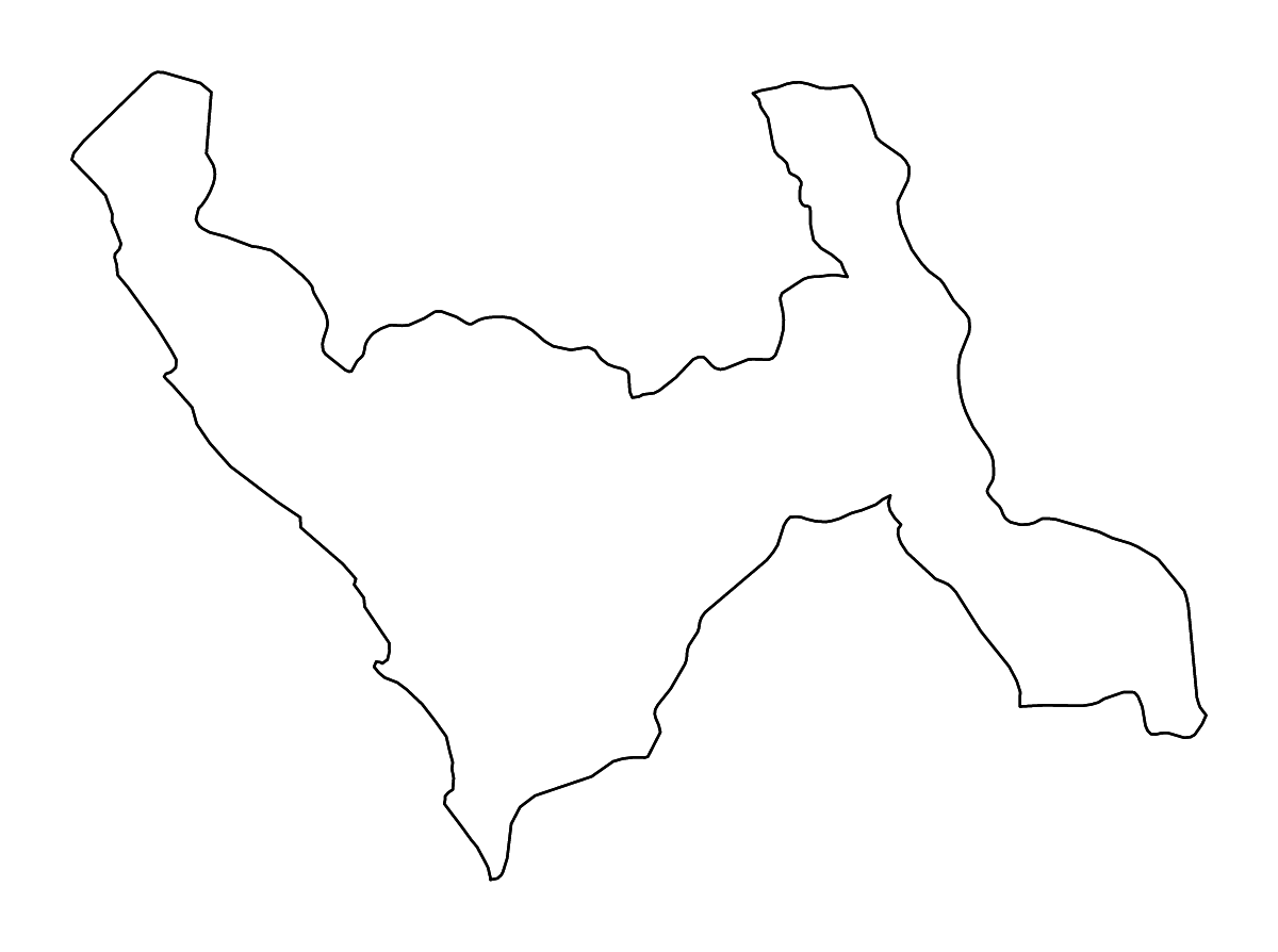 Mapa de contorno de La Libertad, Peru con ríos.