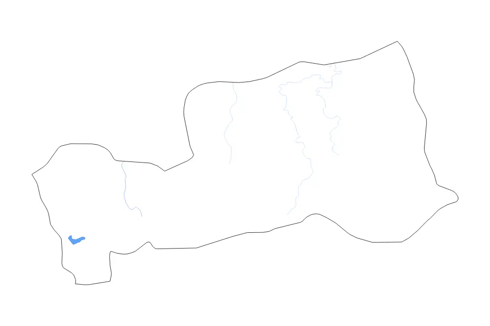 Mapa de Pasco, Peru de tipo contorno, lagos y ríos para América del Sur, con contorno, lagos y ríos con elementos de agua como Laguna Punrún.