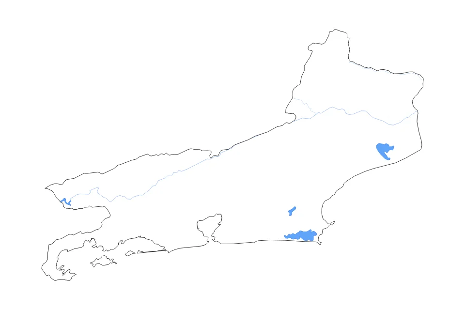 Aperçu de la carte de contour de Rio De Janeiro