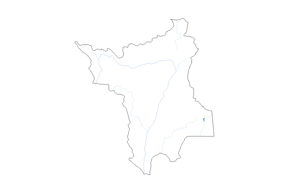 Aperçu de la carte de contour de Roraima