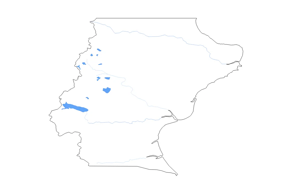Aperçu de la carte de contour de Santa Cruz Argentina