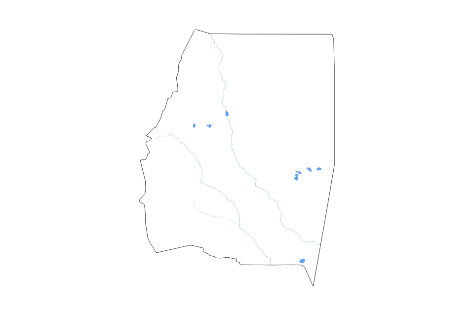 Aperçu de la carte de contour de Santiago Del Estero