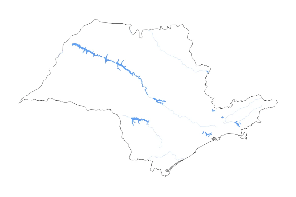 Aperçu de la carte de contour de Sao Paulo