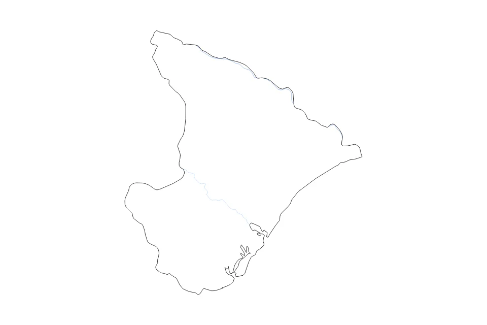 Aperçu de la carte de contour de Sergipe