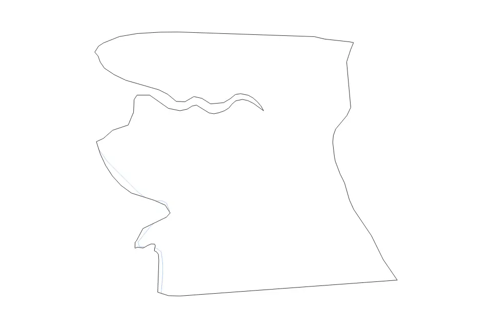 Carte de Commewijne, Suriname de type contour et rivières pour Amérique du Sud, montrant contour et rivières avec des limites nettes.