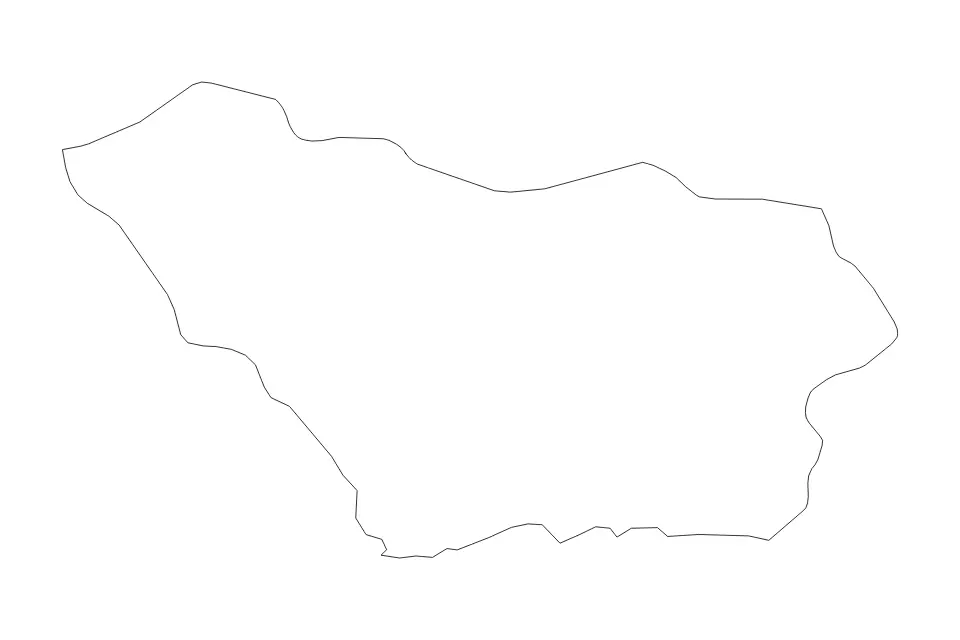 Carte de Colonia, Uruguay de type contour pour Amérique du Sud, montrant contour avec des limites nettes.