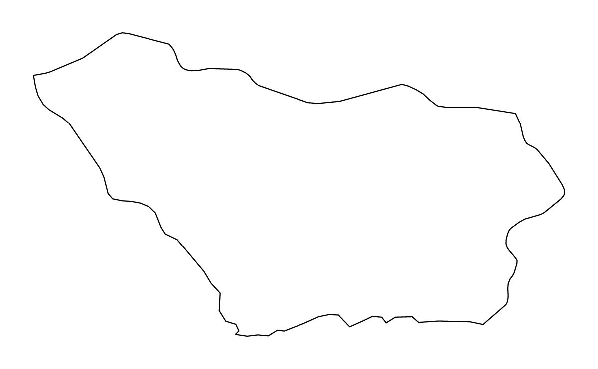 Carte de contour de Colonia, Uruguay.