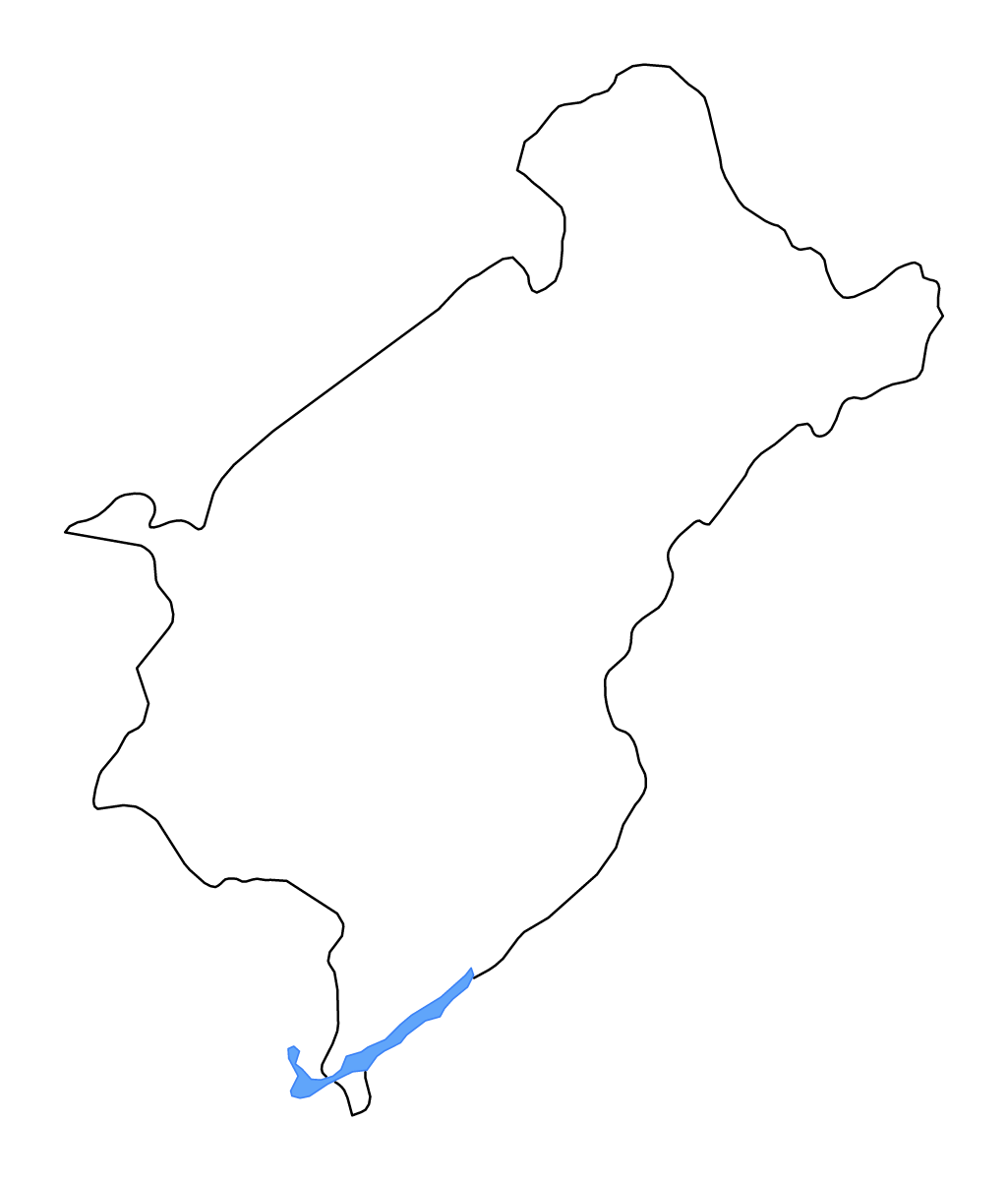 Carte de contour de Merida, Venezuela avec lacs et rivières.
