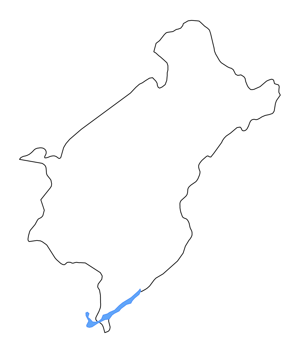 Carte de contour de Merida, Venezuela avec lacs et rivières.