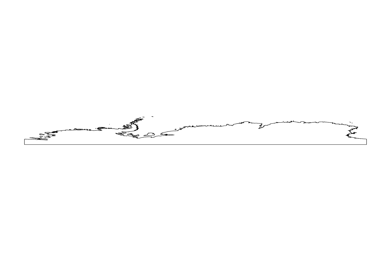 Antarctica outline map preview